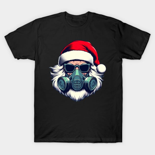 gas mask war santa T-Shirt by Anthony88